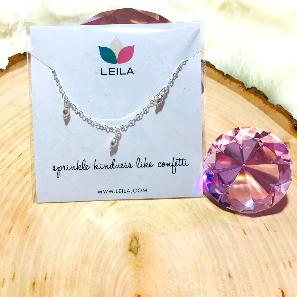 Leila Dew Drops Chocker Sterling Silver NWT